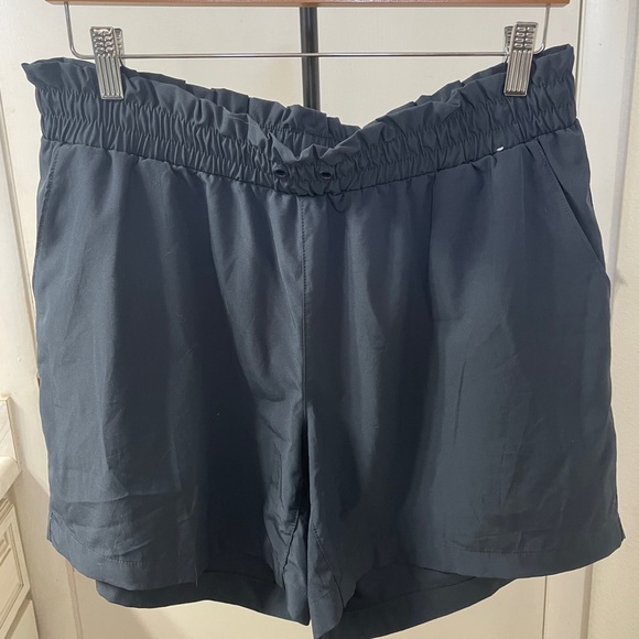 Mondetta Blue High Waist Athletic Shorts - Picture 1 of 4